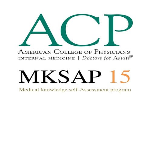 Mksap 15 medical knowledge self assessment program