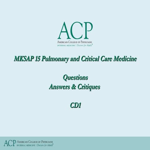 Mksap pulmonary qa 1
