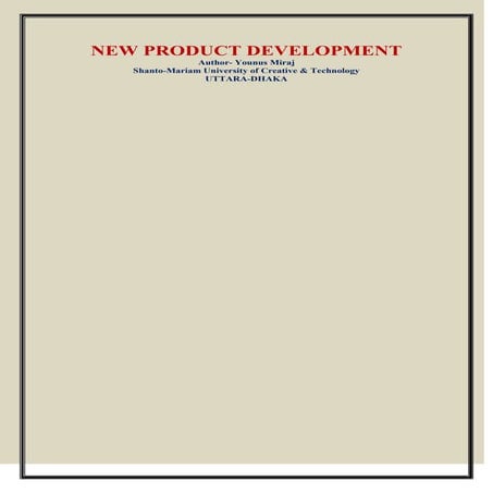 NEW PRODUCT DEVELOPMENT