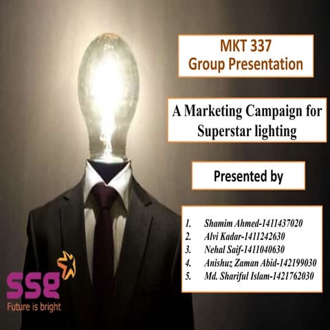 Superstar lighting Marketing campaign 