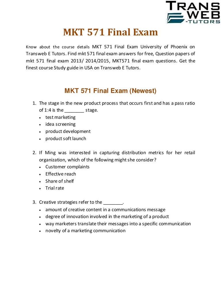 MKT-101 Examengine