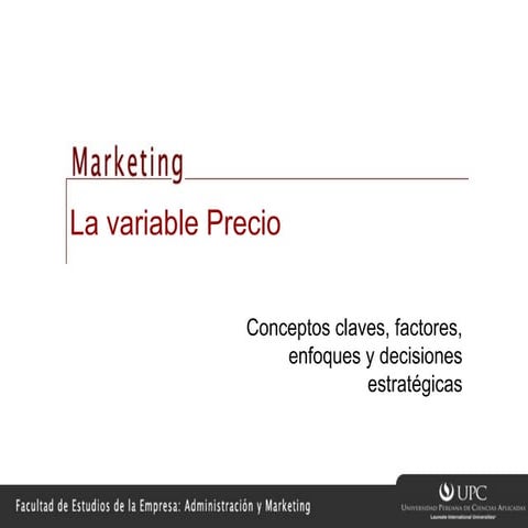 Variable Precio