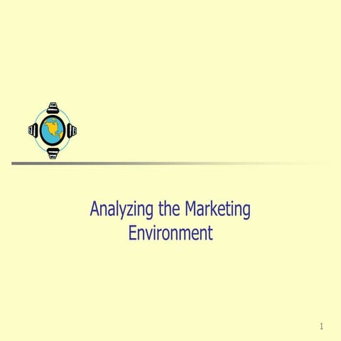 Analyzing the Marketing Environment