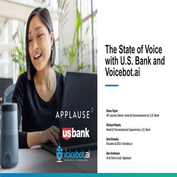 The State of Voice with U.S. Bank and Voicebot.ai