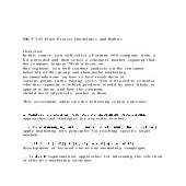 MKT 345 Final Project Guidelines and Rubric Overview | DOCX