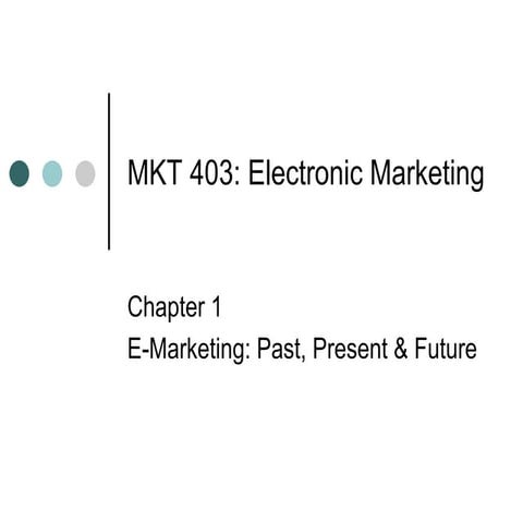Mkt 403 ch 1