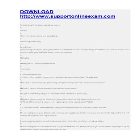 Mkt 571 final exam 3