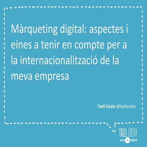 Màrqueting digital per a l'exportació