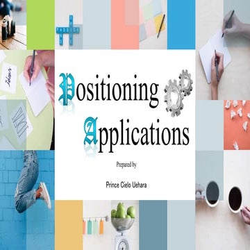Positioning Applications