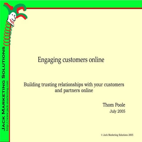 Engaging customers online