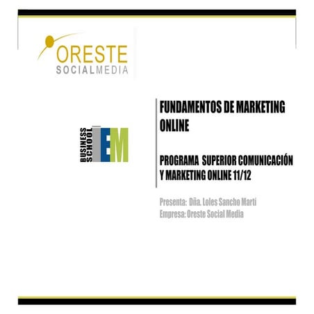 Mktg online de la estrategia a la táctica  loles sancho