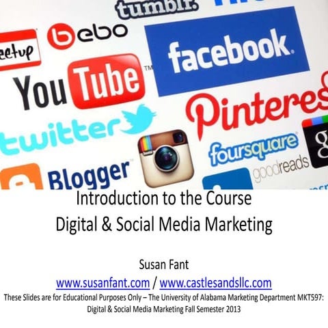 Introduction to the Course: Digital & Social Media Marketing
