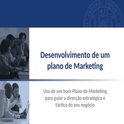 Como Elaborar um Plano de Marketing | PPTX