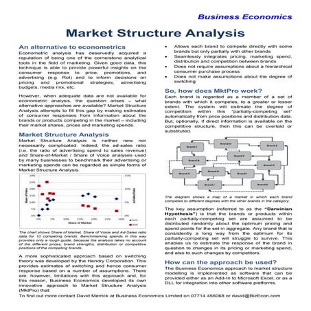 Market Structure Modelling