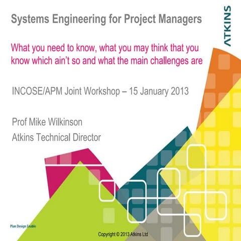 Systems engineering for project managers - what you need to know