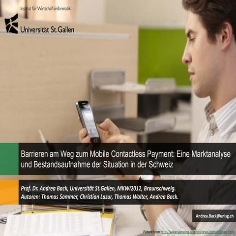 Barrieren für Mobile Contactless Payment in der Schweiz