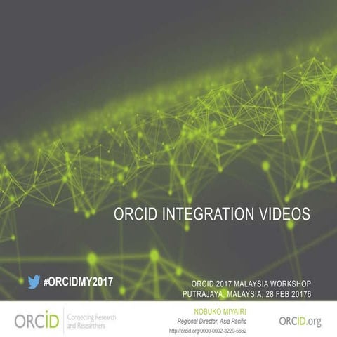 ORCID Integration Videos