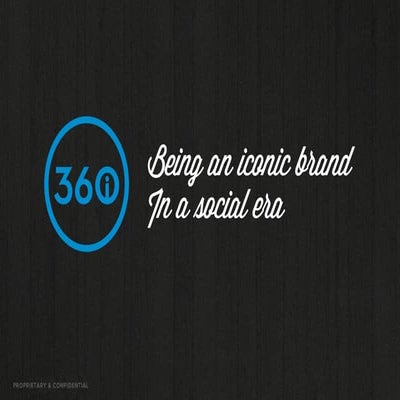 How to be an iconic brand in a social era