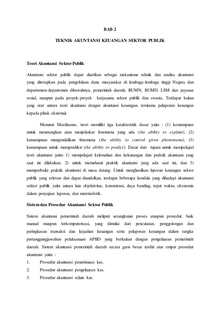 Rmk Teknik Akuntansi Keuangan Sektor Publik