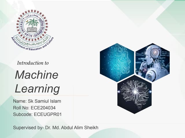 Machine Learning Presentation
