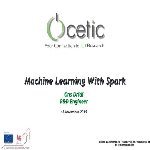 Machinel Learning with spark 