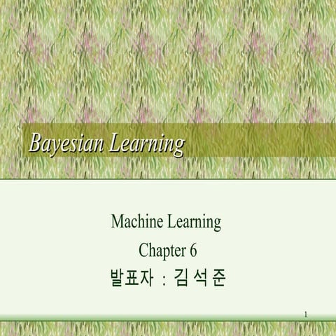 Machine learning........................