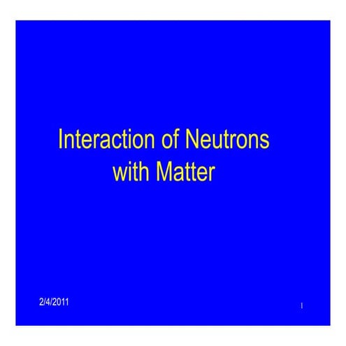 nuclear recation and electron interaction