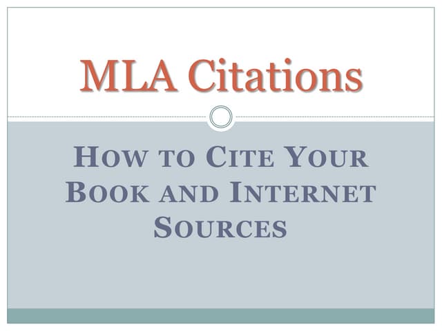 MLA Citations