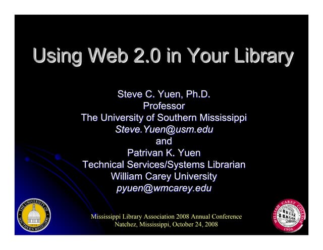 Using Web 2.0 in Your Library
