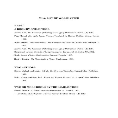 Mla 8 format | PDF