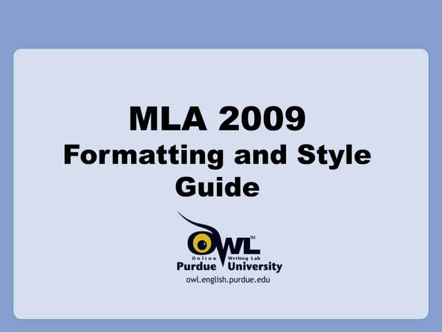 MLA Citation Styles