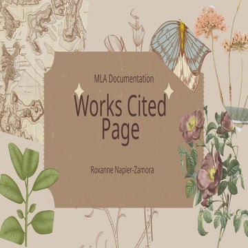 MLA Documentation and Works Cited Page.pptx