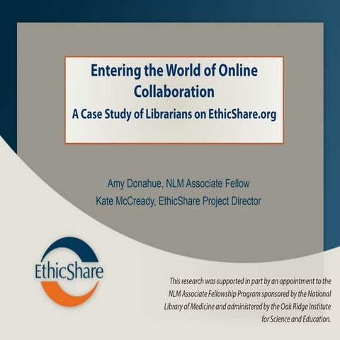 Entering the World of Online Collaboration: A Case Study of Librarians on Eth...
