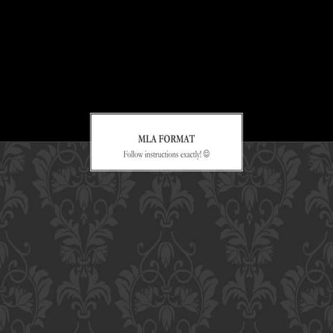 MLA Format
