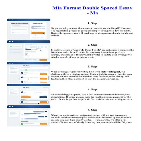 Mla Format Double Spaced Essay - Ma. Online assignment writing service.