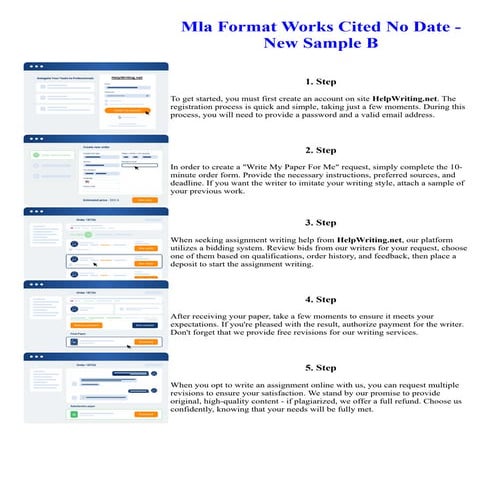 Mla Format Works Cited No Date - New Sample B | PDF