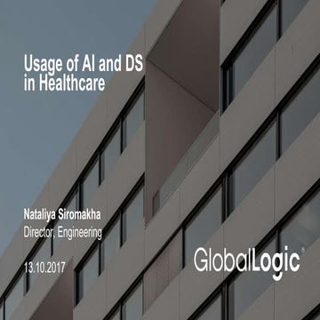 Usage of AI and DS  in Healthcare