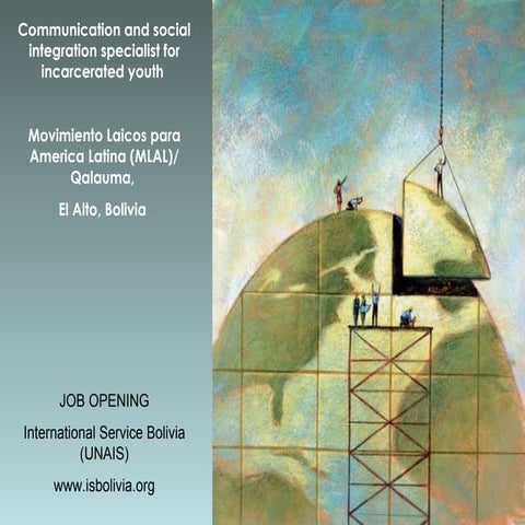 Job opening: Communication and social integration specialist for incarcerated...