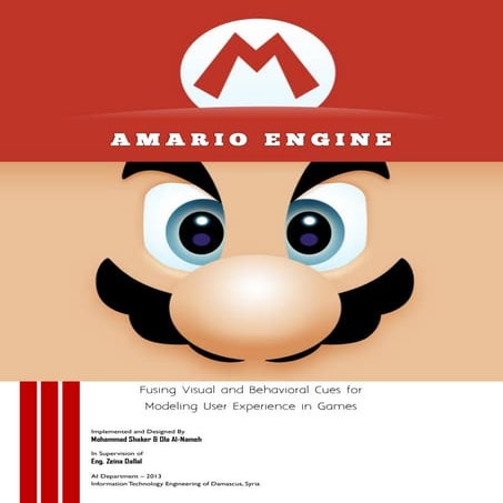 Utilising Visual Features as Indicators of Players Engagement - Machine Learning Documentation