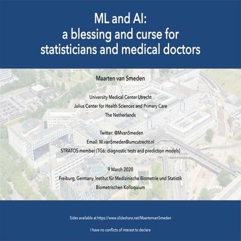 ML and AI: a blessing and curse forstatisticians and medical doctors