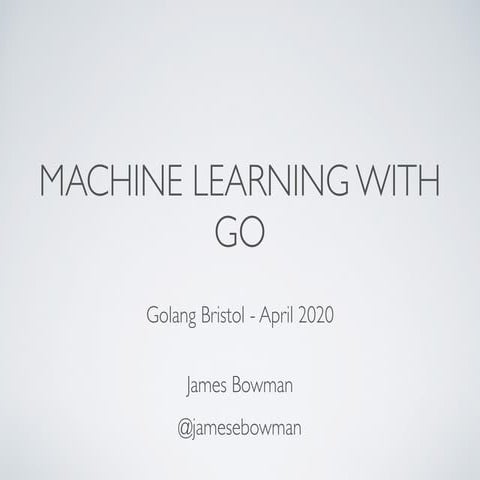 Machine Learning with Go | PDF