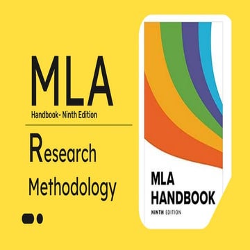 Modern Language Association- Research Methodology