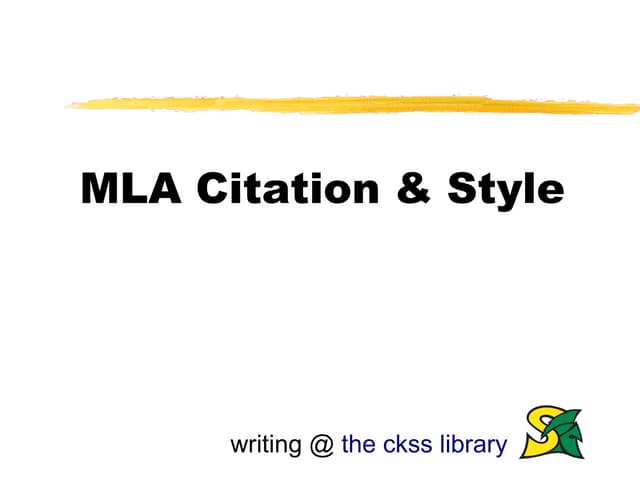 MLA Style