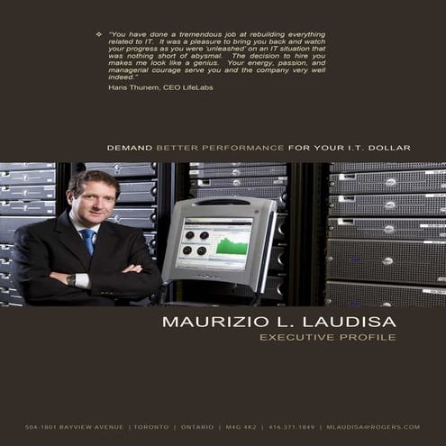 M. Laudisa Executive Profile (www.exec-profiles.com)