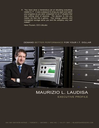 M. Laudisa Executive Profile (www.exec-profiles.com)