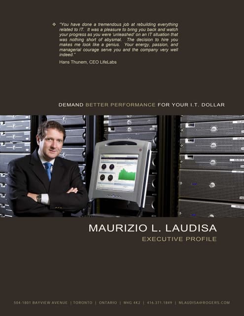 M. Laudisa Executive Profile (www.exec-profiles.com)