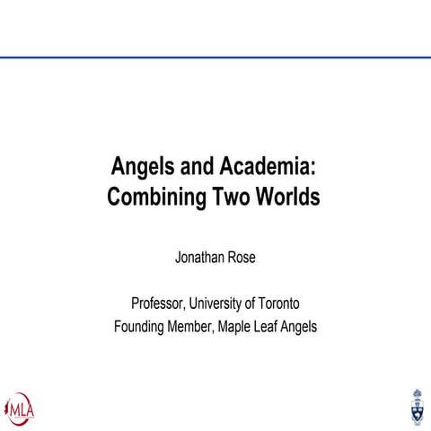 Jonathan Rose Keynote - U of T Innovates | PDF
