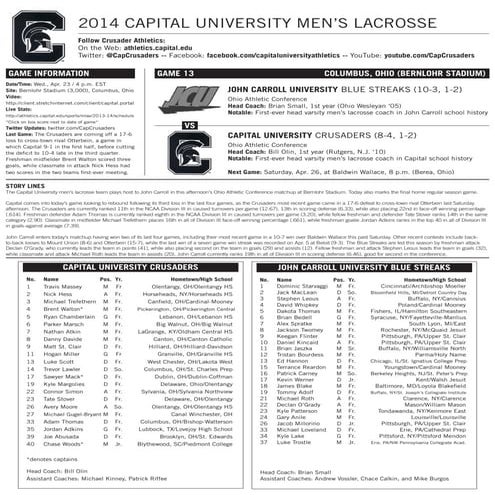 Game Notes Sample Football | PDF