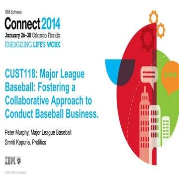 MLB - Fostering a Collaborative Approach to Conduct Baseball Business