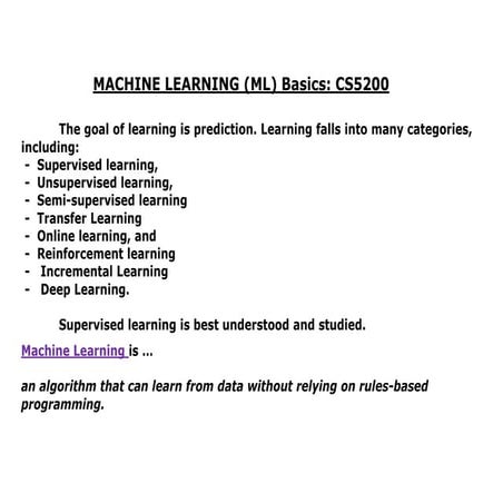 ml basics ARTIFICIAL INTELLIGENCE, MACHINE LEARNING, TYPES OF MACHINE LEARNIN...